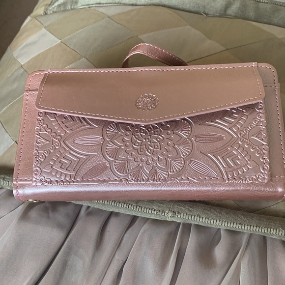 Harryshell Detachable Wallet CrossbodyiPhone 12 / iPhone 12 Pro Floral Rose Gold - Picture 1 of 12